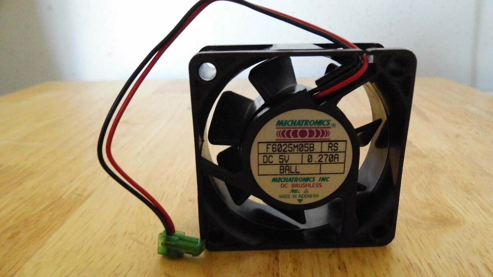 Mechatronics F6025M05B, 60 mm Axial Fan 5Vdc 17CFM 28dBA 3300RPM many in stock Mechatronics F6025M05B, 60 mm Axial Fan 5Vdc 17CFM 28dBA 3300RPM many in stock